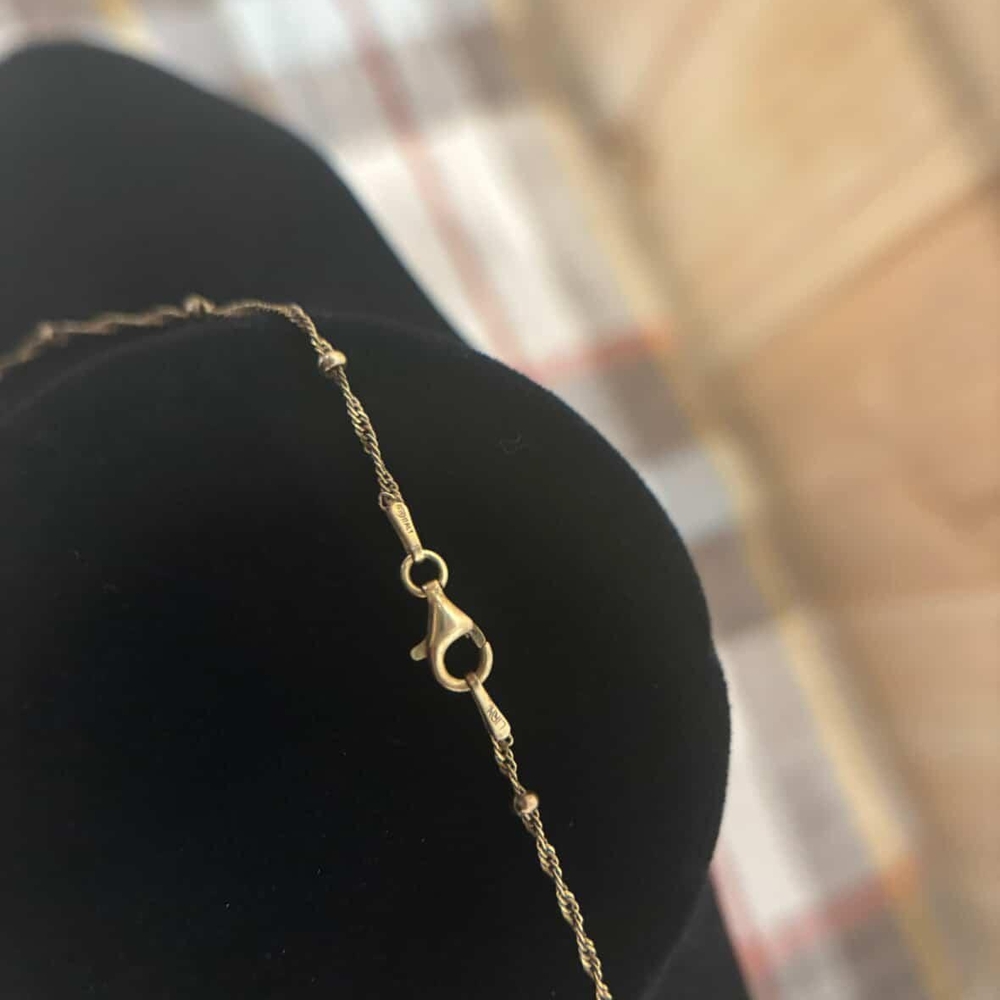 16 Inch Stamped 925 LIRM Gold Plated Necklace - Picture 3 of 3